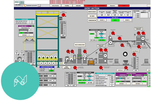 Technologies, IP for process line, PRISMA Impianti, automazione, impiantistica, ingegneria